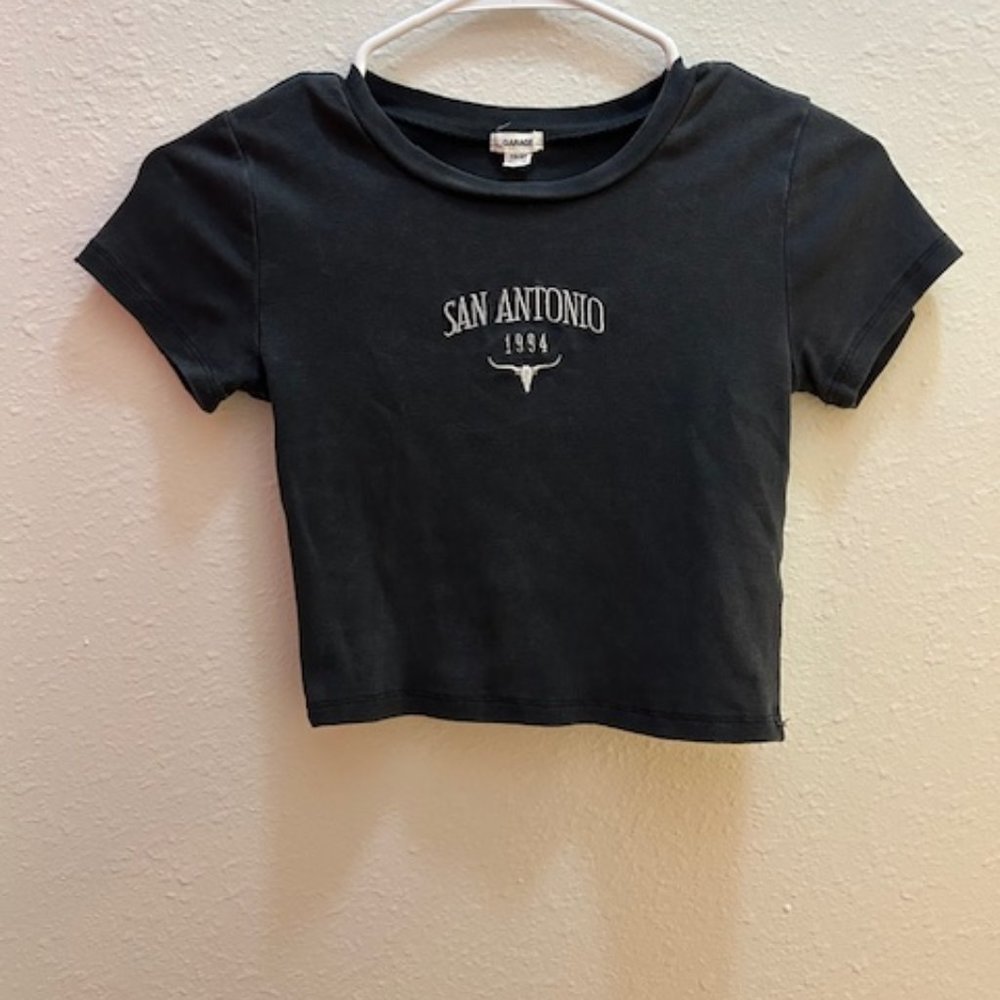 Black crop top